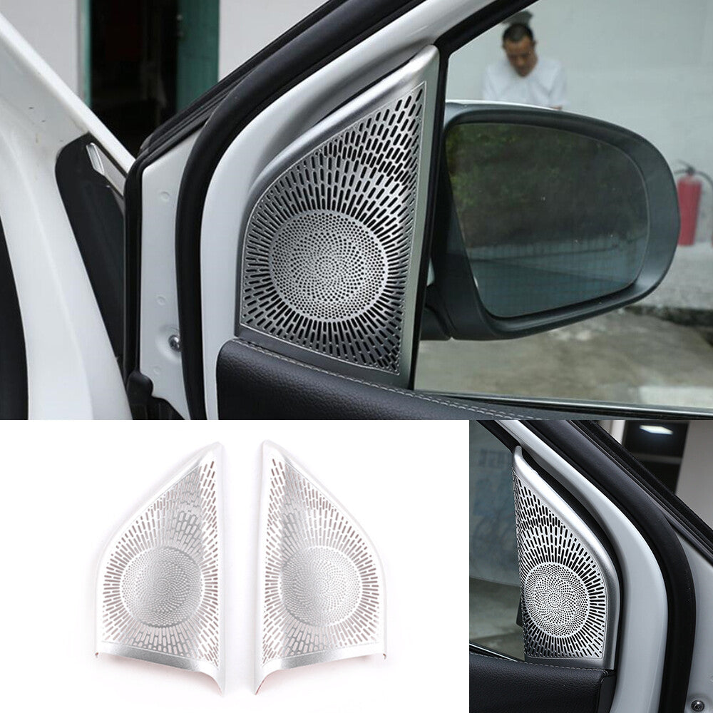 Alloy Silver Tweeter Net Speaker Cover for Mercedes-Benz B Class W247 2020-2022