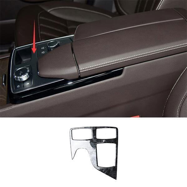 for Benz GLE GLS 16-19 Black Wood Grain Central Console Gear Shift Panel Trim 1P