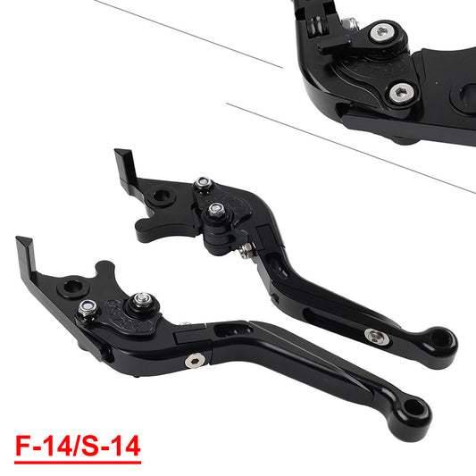 CNC FoldingExtendable Brake Clutch Lever for Suzuki DL1000/V-STROM GSX1400 black
