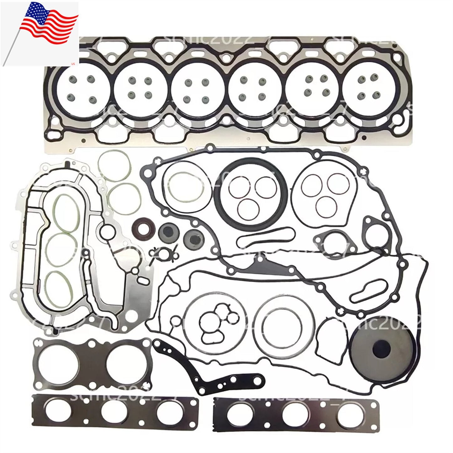 3.2 L Engine Overhaul Gasket Seals Kit for Volvo V70 S80 XC60 XC70 XC90 B6324S