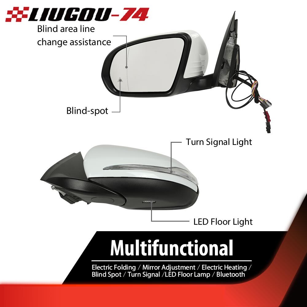 Blind Spot side mirror left cue stick is suitable for Mercedes-Benz X253 GLC300/350