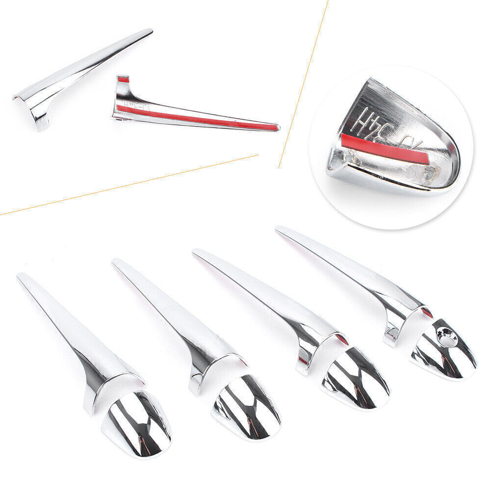 8Pcs Car Accessories Chrome Side Door Handle Covers for Toyota RAV4 2014-18 2015