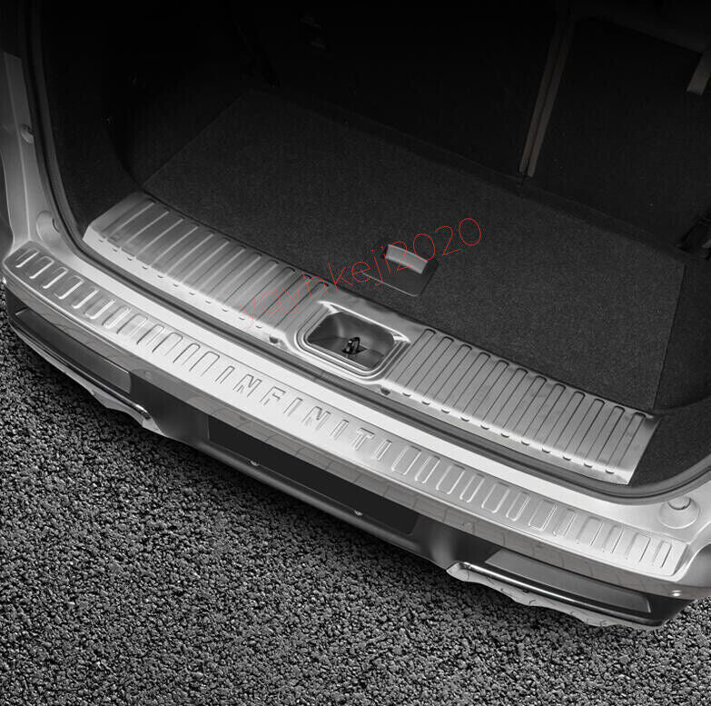 2P Silver Rear Bumper Guard Trunk Sill Plate Covers For 2022-2023 for INFINITI QX60