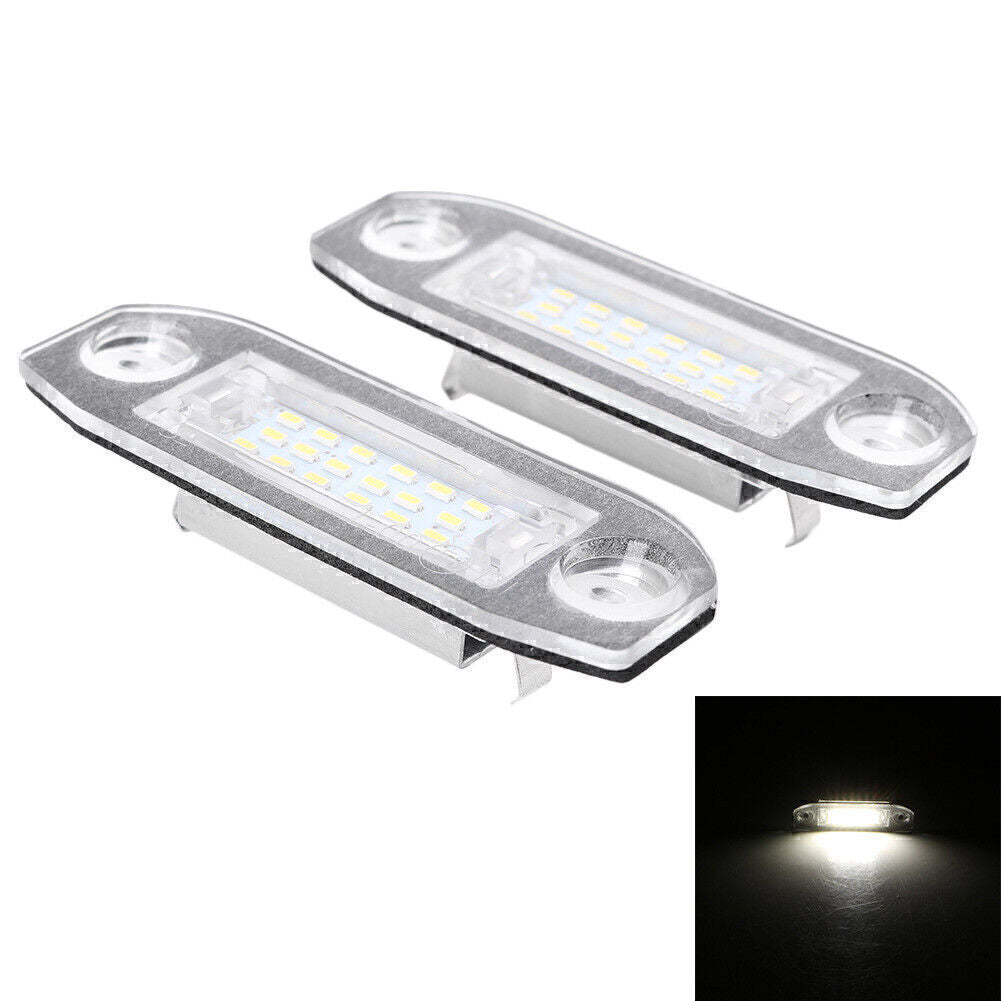 for Volvo V70 2000-2013 CX60 2008-2013 2009 2x LED License Plate Lights Lamps