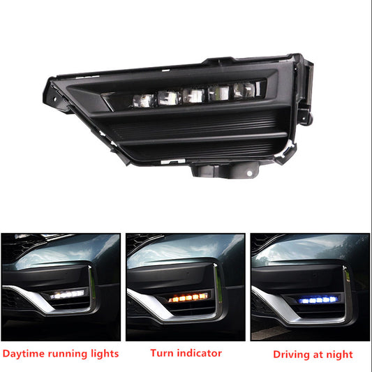 Suitable for Honda CR-V 2020/2021 DRL LED daytime running lights and fog lights.