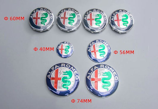 4x65mm Enkei Silver Chrome Badge Wheel Center Hub Cap Edge Cap