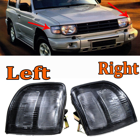A pair of front side corner turn signals are suitable for Mitsubishi Pajero V33 1997 - 1999