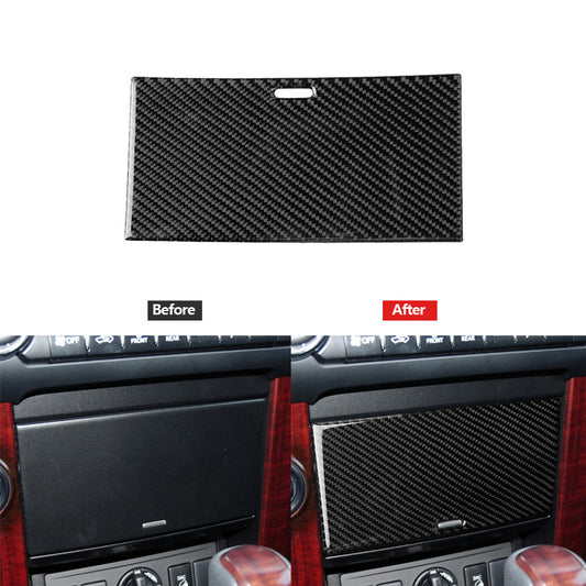 Carbon Fiber Cigar Lighter Panel Trim for Toyota for Land Cruiser Prado 2010-2018