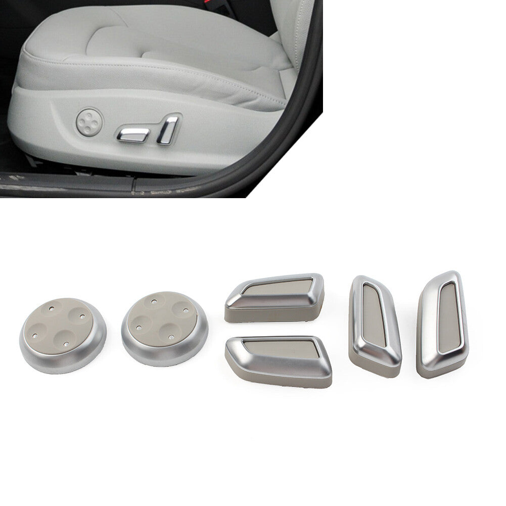 Fit for Audi A3 A4 A5 A6 A7 Q3 Q5 Car for Seat Switch Adjustment Button Cover Kit Grey