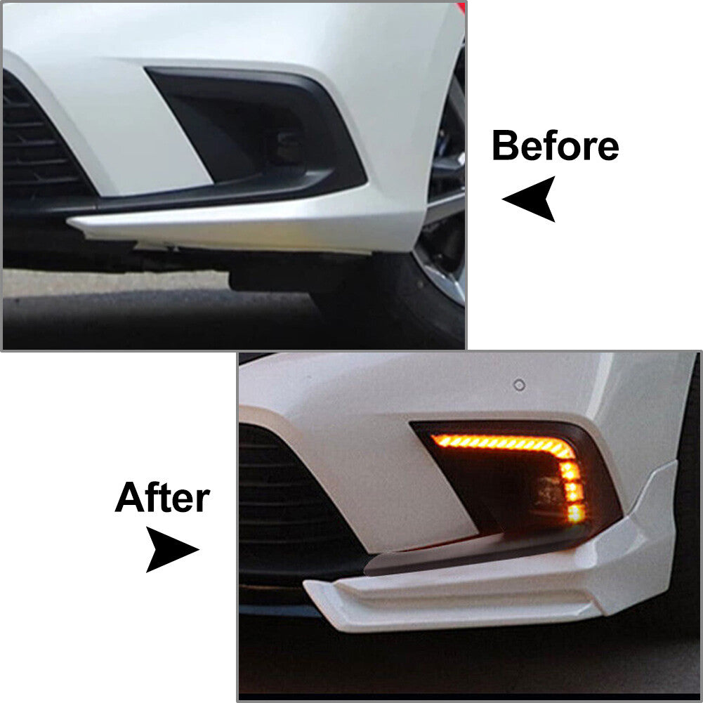 DRL LED Daytime Running Light Bumper Fog Lamp FIT for Honda for Civic 11th Generation
