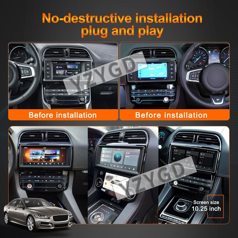 for Jaguar F Pace XE XEL 2016-2019 Car Radio Auto CarPlay Screen GPS Navigation