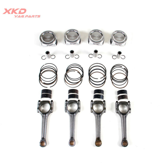 Piston ring assembly and connecting rod bearing kit for Volkswagen Polo 1.6L BCD 06A107065AN