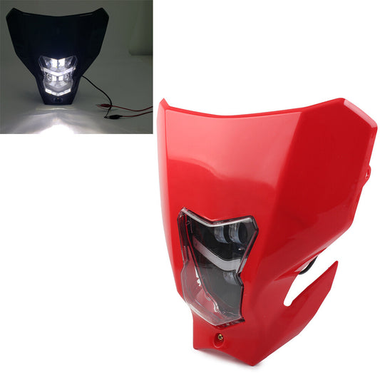 Dirt Bike Headlight Lamp for Honda CRF450L 450XR CRF250 230 for Yamaha for Suzuki Red