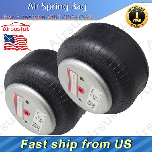 2Pcs for Firestone 1B8-580 Air Suspension Shock Spring Bag Assembly US
