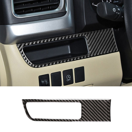 Carbon Fiber Driver's Side Card Slot Panel Cover for T@yota Highlander 2014-2019