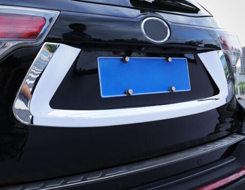 Trim Tailgate Rear Door License Strip Fit for Toyota Highlander 2014-2019 Chrome