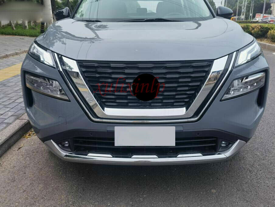 for Nissan Rogue 21-23 Chrome FrontRear Bumper Moulding protector Cover Trim 2X