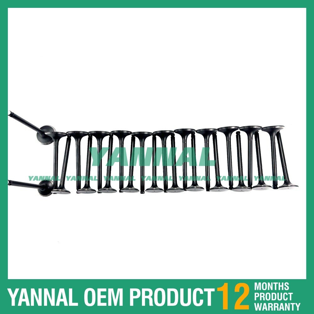 New N14 intake and exhaust valve kit for Komatsu PC600LC-6 excavators