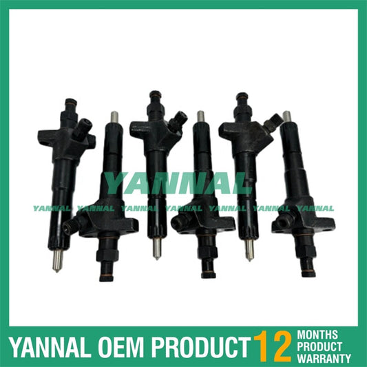 6 ME440071 fuel injectors for Mitsubishi 6D16 Hidromek HMK 300 LC excavators