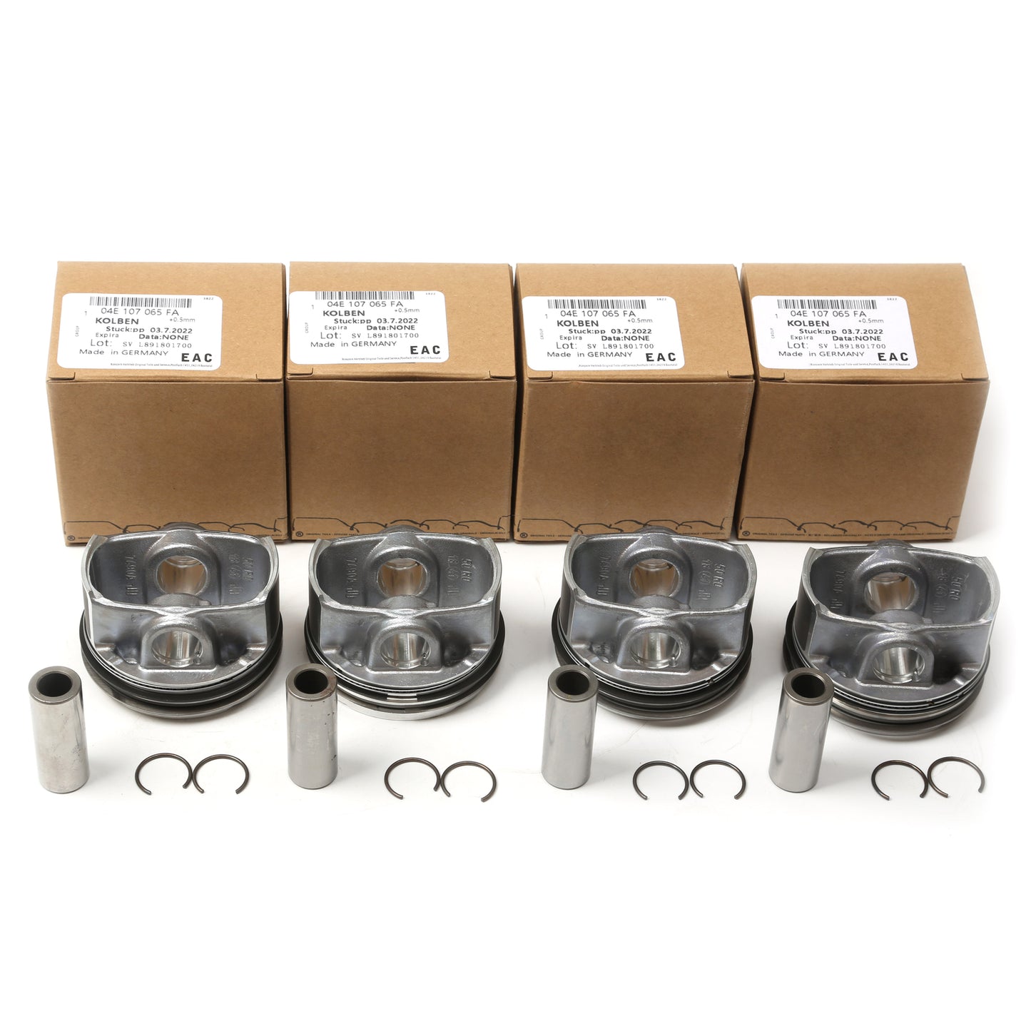 4x PistonRing Set ¦µ19mm Kit Fit for VW for Golf for Jetta for Tiguan for Audi A4 A5 for Skoda 1.4T