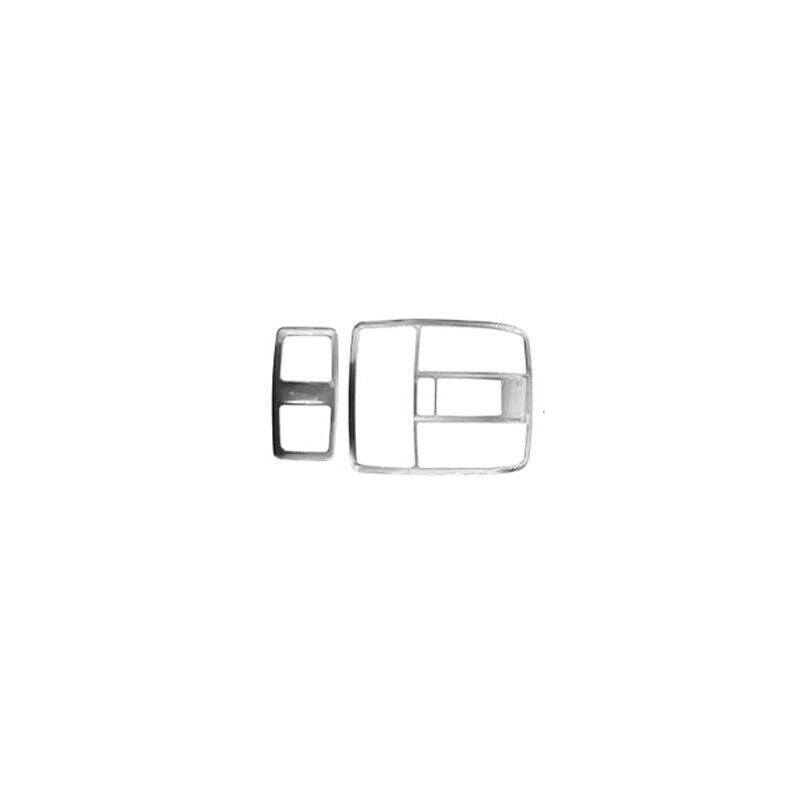 for Mazda 3 Axela 17-18 Matte Silver ABS Inner Reading Light Frame Cover Trim 2X