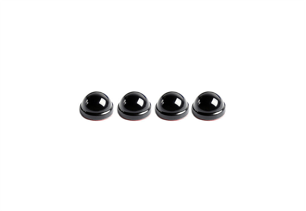 4¡ÁBlack ABS Front Hood Hinge Screw Protection Cover for Jeep for Wrangler JK 2007-17