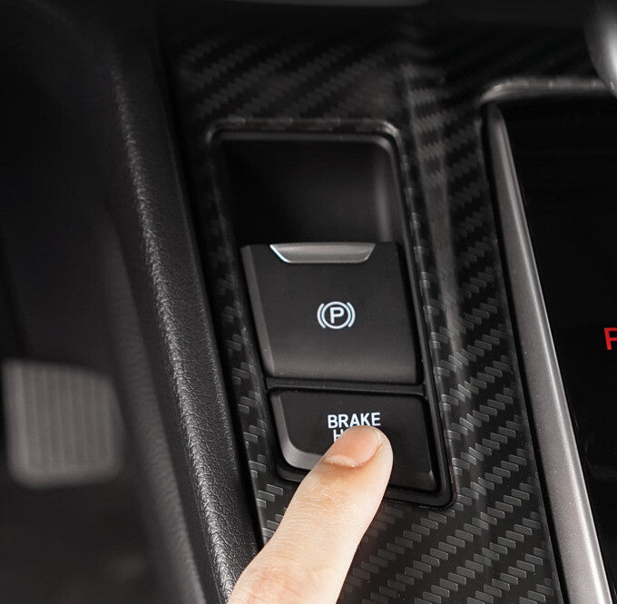 Console Gear Shift Frame Cover Trim for Honda CRV 2017-2022 Steel Carbon Fiber