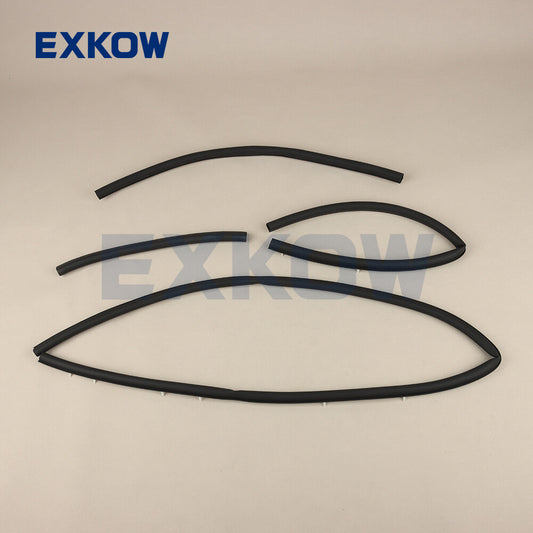 4X Hood Weatherstrip for Mitsubishi Pajero 2000-2006 MR437095 MR437092 MR503543