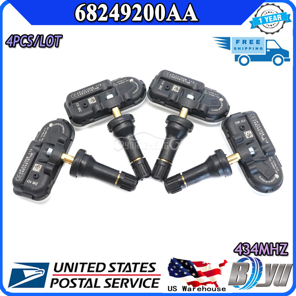 68249200AA 4X new TPMS Sensor for RAM 2500 Tire Pressure Monitoring System