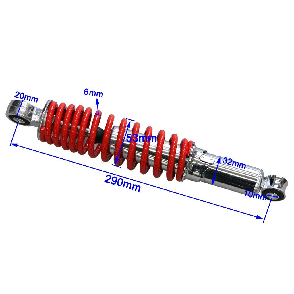 2 x 290mm 11.5-inch front shock absorbers, all-terrain vehicle, go-kart, four-wheeled vehicle, scooter, off-road vehicle, 400 lbs