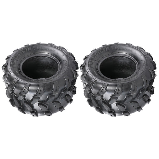Set 2 18x9.50-8 Lawn Mower Tires, 4-ply Heavy Duty 18x9.5x8 Garden Tubeless Tires