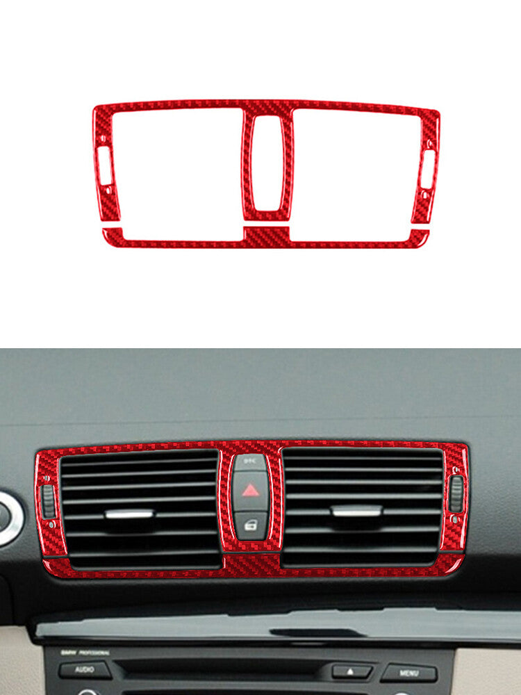 Red Central Control Vent Trim for BMW 1 Series Convertible E82/E88 2008-2013