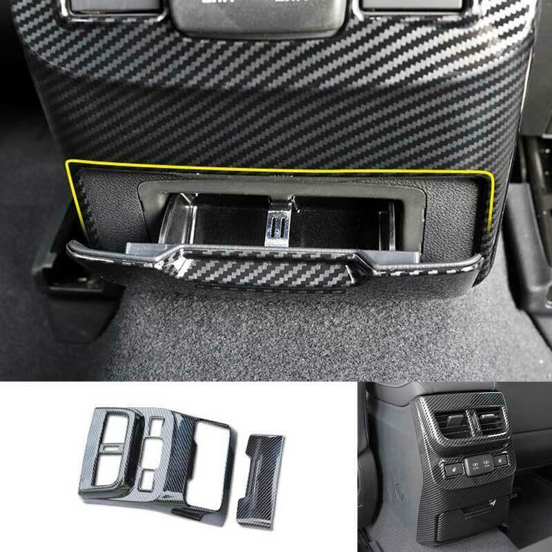 Carbon Fiber Rear Air Outlet Vent Panel Cover Trim for Subaru Outback 2020-2023