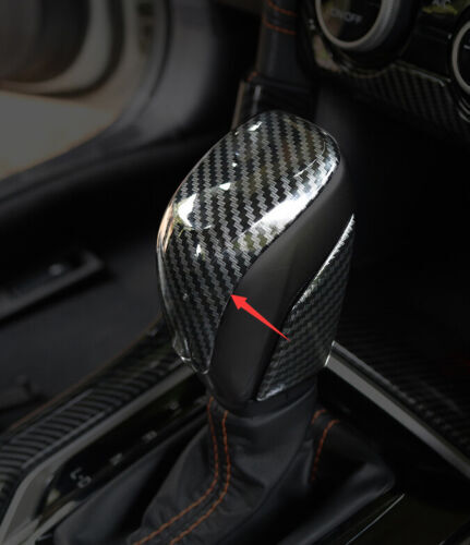 for Subaru Outback 2020-23 Carbon Fiber Gear Shift Knob Cover Sticker Head Trim