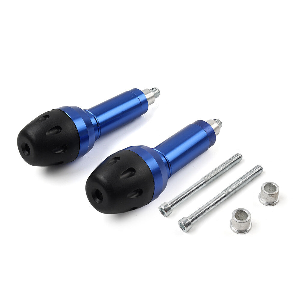 Blue 8MM 10MM Universal Motorcycle Exhaust Frame Slider Crash Falling Protector