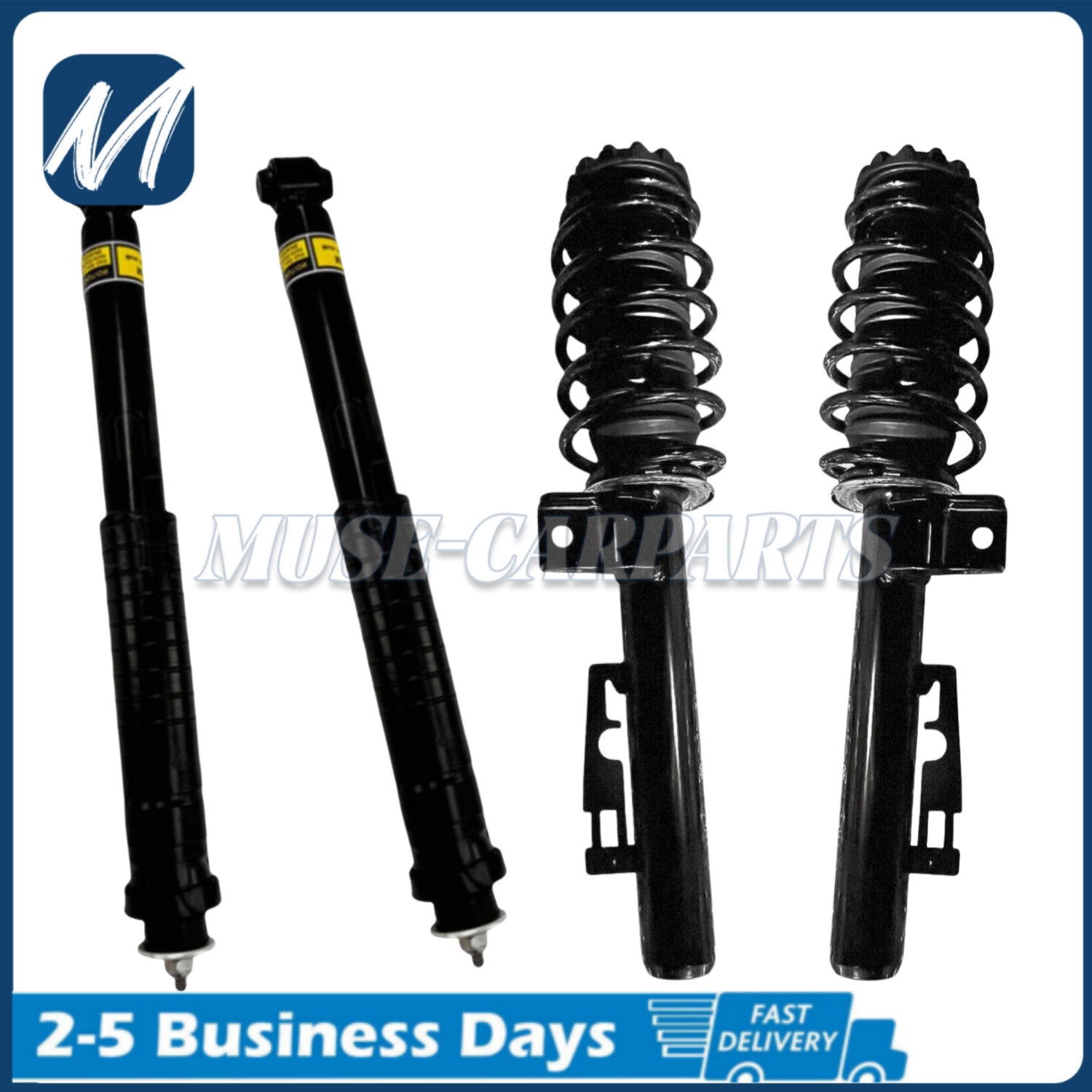 A pair of Assys front shock absorber struts for Porsche for Cayenne II 92A 958 2011-2018