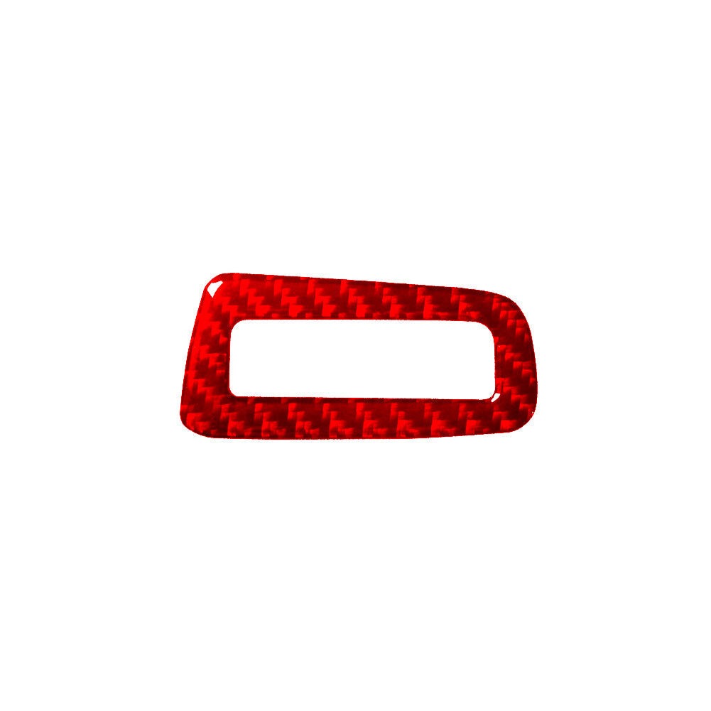 Red Carbon Fiber Headlight Switch Button Cover Trim for Chevrolet Camaro 2016-18