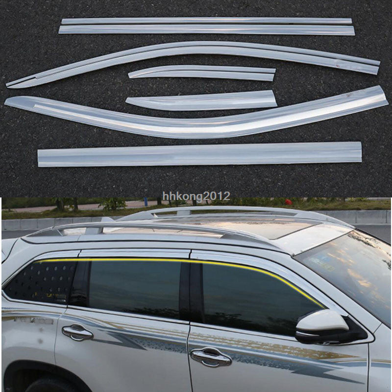 for Toyota highlander 2014-2019 Window Visors Sun Rain Guard Vent Shield Covers