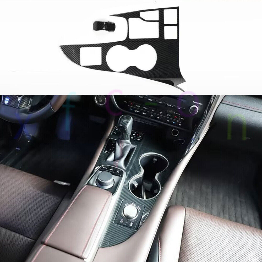 for LEXUS 2016-2022 RX350 450h ABS Carbon Patter Gear Shift Panel Cover Trims