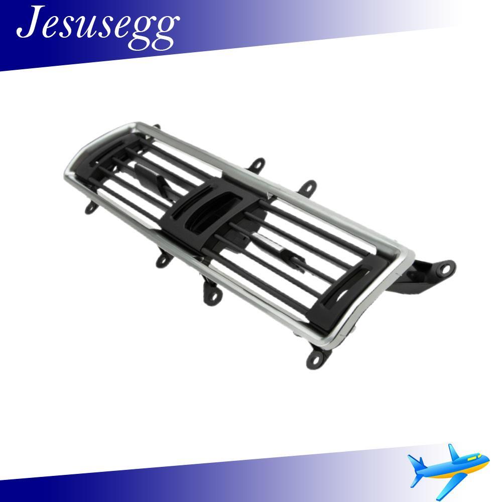 Center Dashboard Air Vent Grille Center Black Chrome For 535i GT xDrive 2011-17