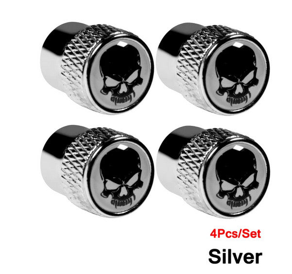 4-piece car tire valve cover rod air dust cover dice red for Audi