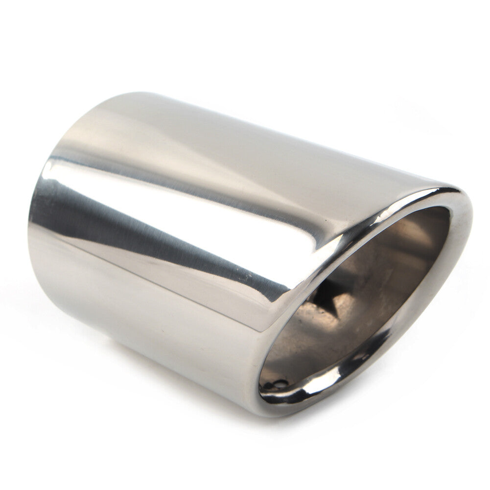 89mm Stainless Steel Rear Exhaust Pipe Tail Muffler Tip Round Accessories