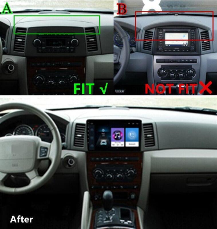 For Android 04-07 for Jeep Grand Cherokee Stereo Radio Navigation WIFI 10.1 Player