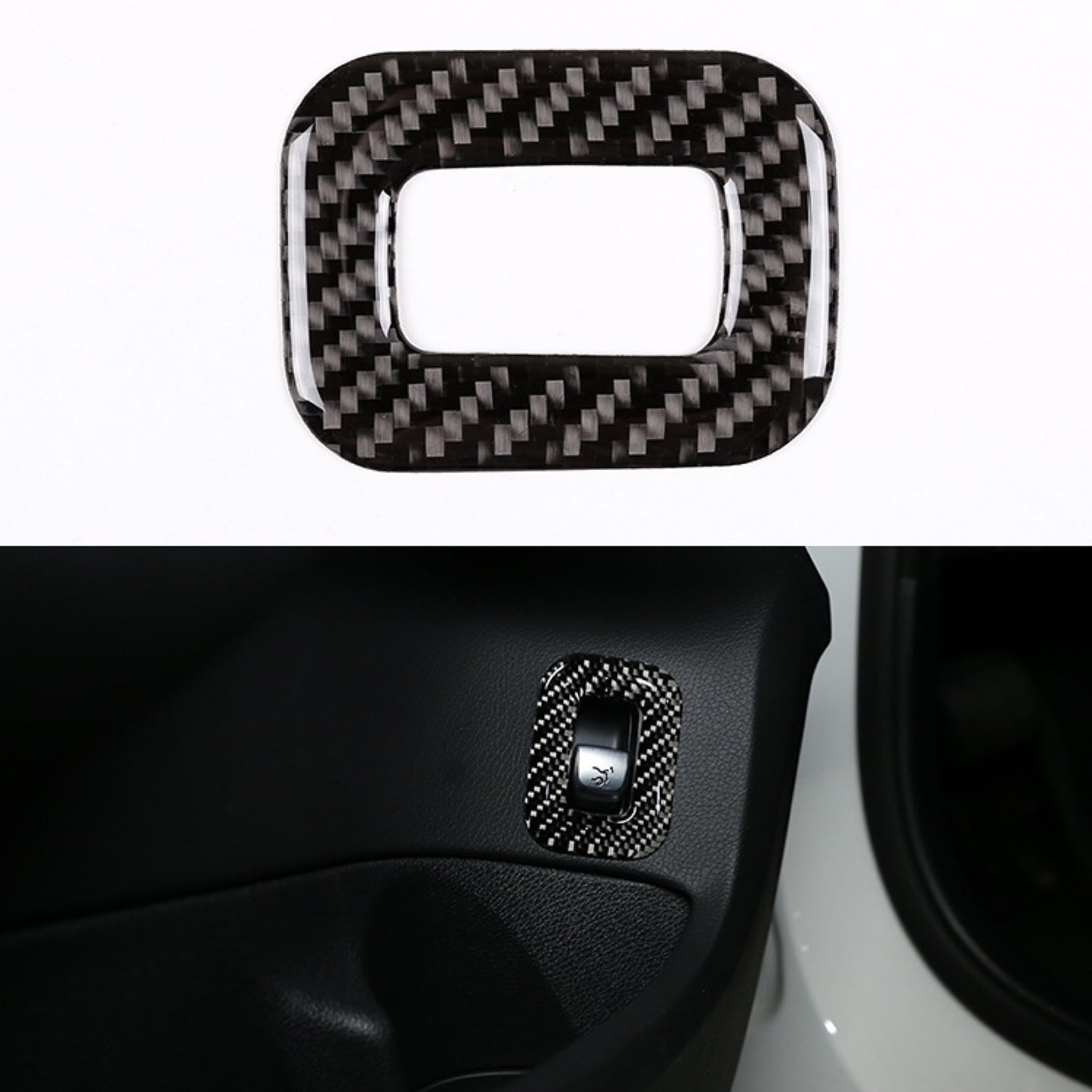Carbon fiber interior tailgate trim suitable for Mercedes 15-20 C GLC