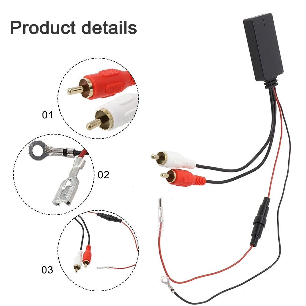 Car Wireless-Bluetooth 5.0 Module Music Adapter For Aux Audio Cable