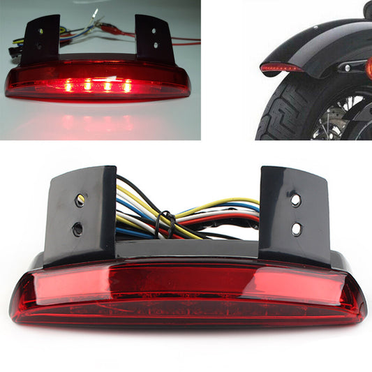 Red LED Rear Fender Edge Brake Tail Light Red for Harley Breakout Bobber