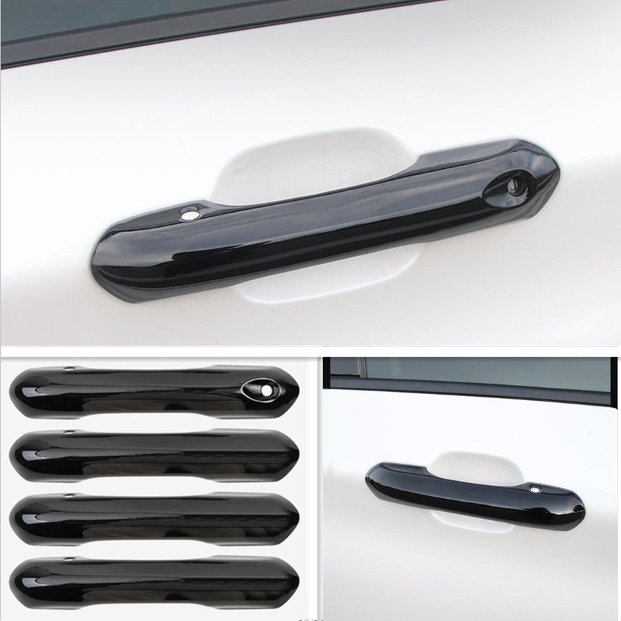 Glossyt Black Front Outer Door Handles Cover Trims for Ford Explorer 2020-2023