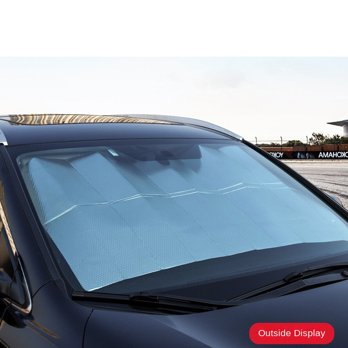 Truck Van Shade Car Retractable Curtain UV Protection Front Windshield Sun Visor
