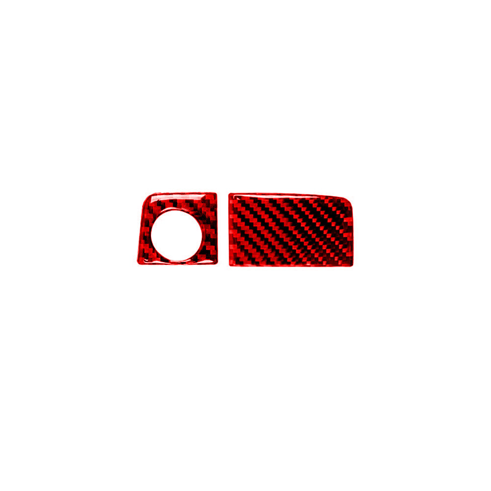Red Carbon Fiber Glove Box Switch Cover Trim for Honda CRV CR-V 2012-2016