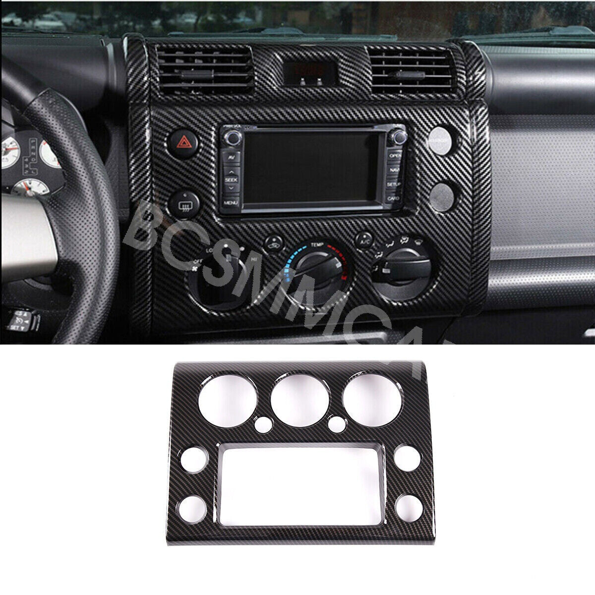 Center Console Dash Navigation Panel Cover Fit for Toyota FJ Cruiser 2007-2021